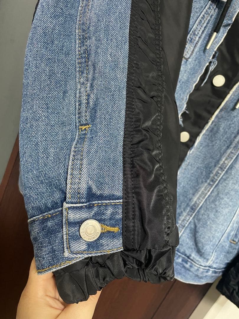 MICALLEMICALLE 異素材mix デニムジャケット /ブルゾン