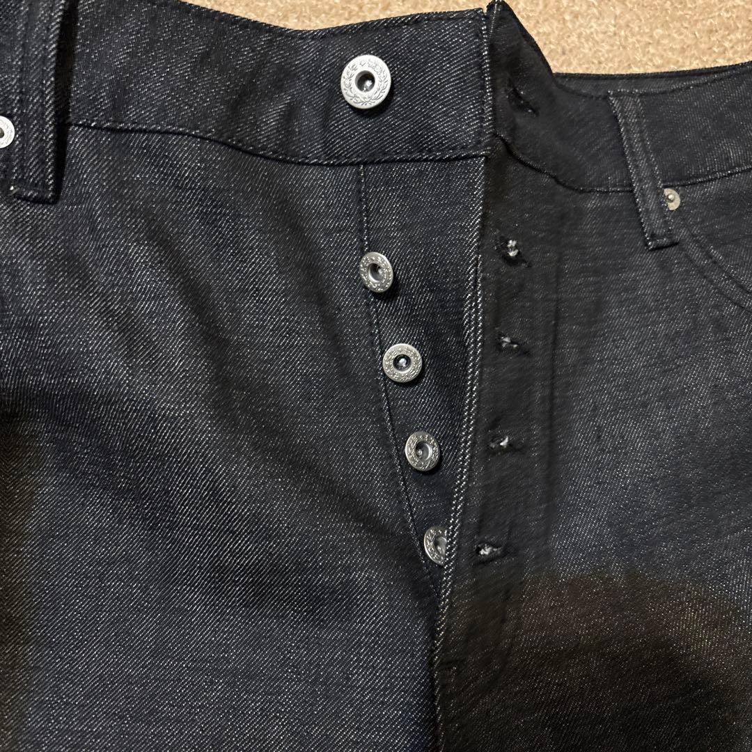 Peoplestyle インディゴジーンズ ワイドパンツ L