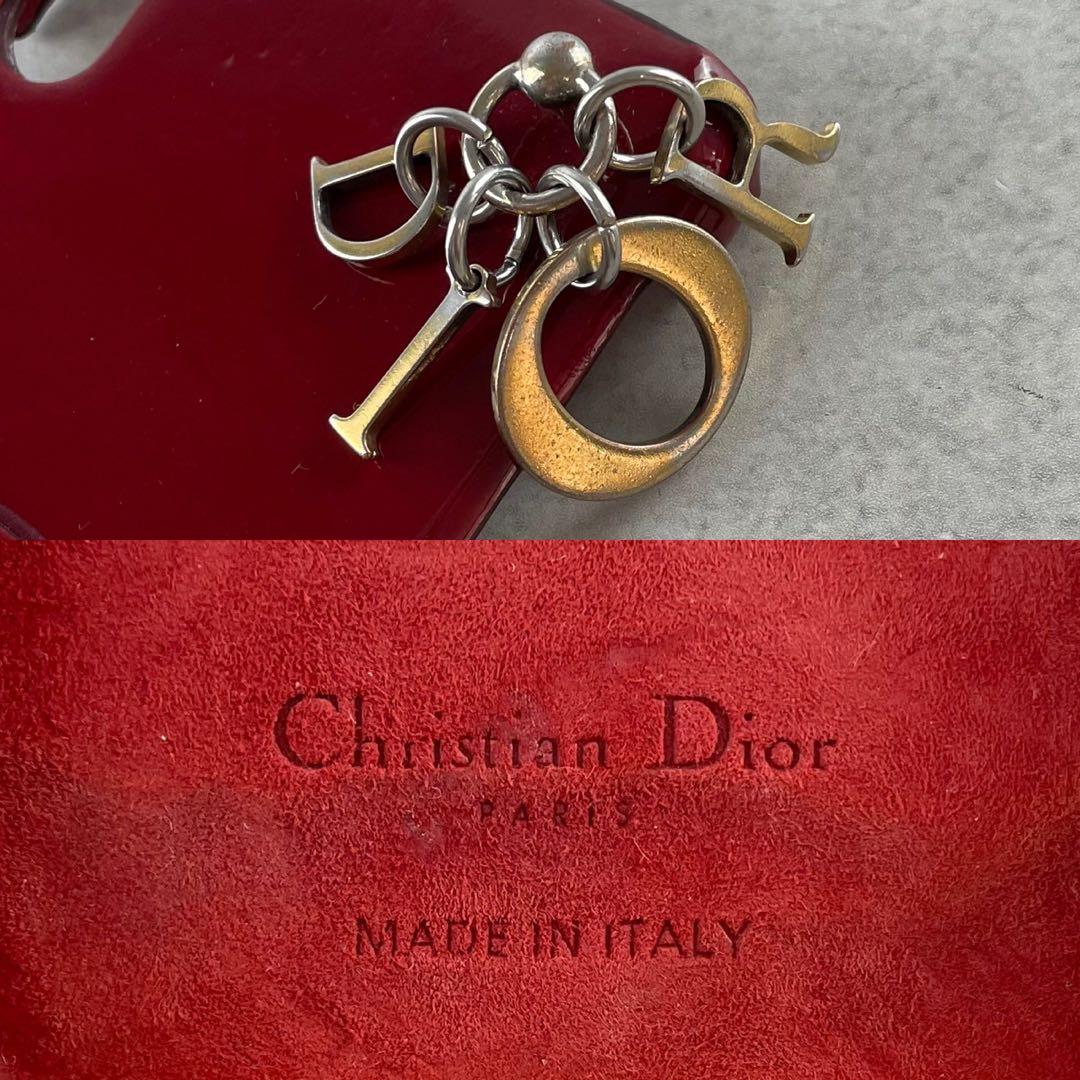ディオール Lady Dior iPhoneX/Xsケース スマホケース レッド