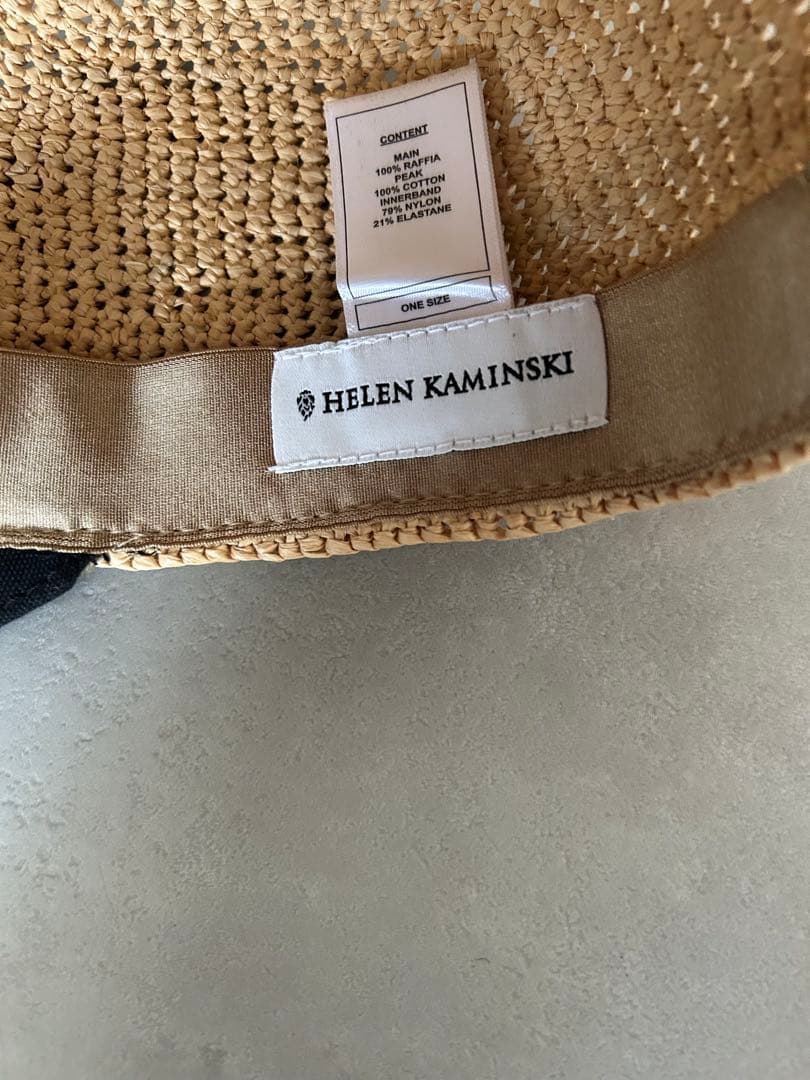 【美品】ヘレンカミンスキー 帽子 Vivette キャップ　ラフィアキャップ