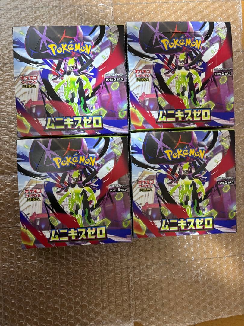 ポケモンカードゲーム ムニキスゼロ　4BOX ぺりぺり付き　未開封
