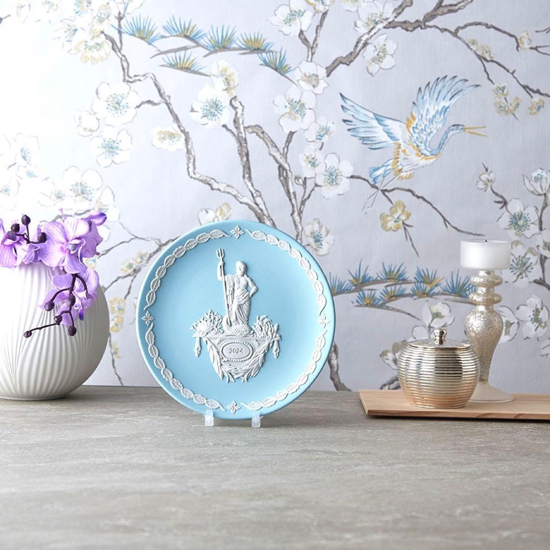 新品ウェッジウッド イヤープレート2024 2025ジャスパー アテナポセイドン