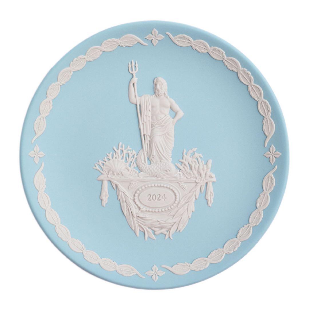 新品ウェッジウッド イヤープレート2024 2025ジャスパー アテナポセイドン