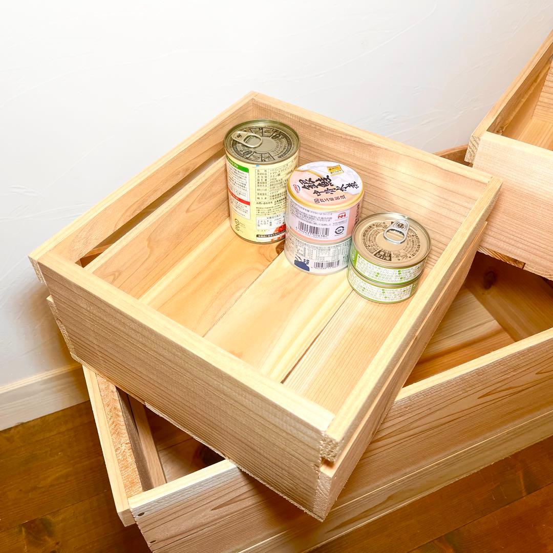 りんご箱 専用 収納小箱 4箱セット / 小物入れ 木箱 収納 雑貨 引出し