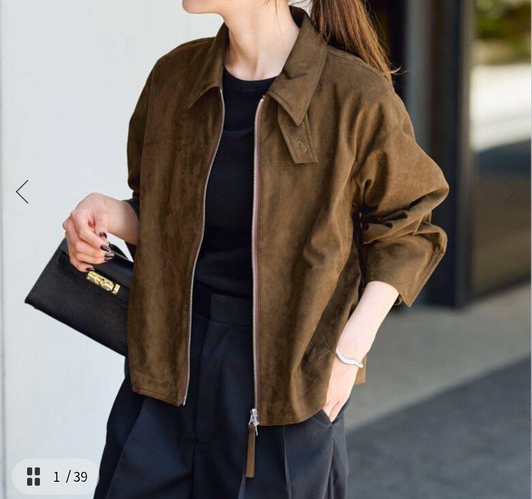 フレームワーク☆FRAMEWORK☆フェイクスエードブルゾン