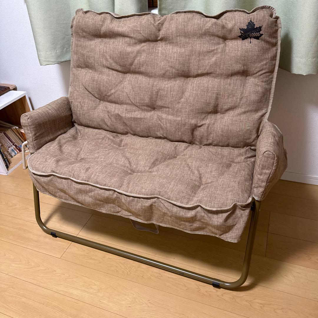 ロゴス　Tradcanvas チェアfor2 クッション付き