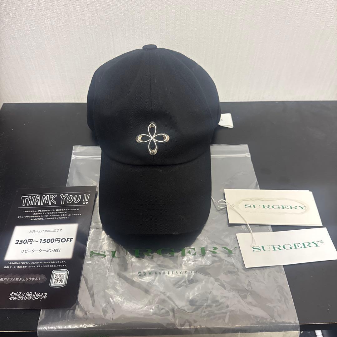 surgeryメタルクローバーロゴキャップ　[リピータークーポン　タグ　袋付き]