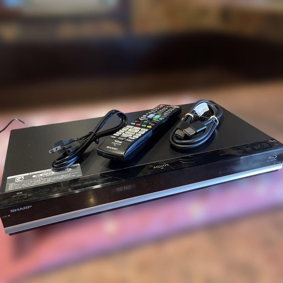 SHARP BD-W580 12倍録 500GB 純正リモ等付フル装備 完動品！
