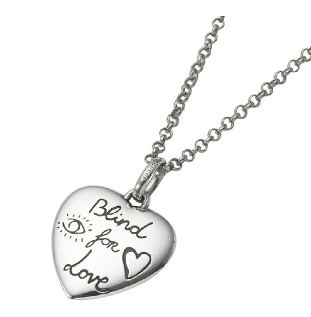 専用　新品 グッチ ネックレス GUCCI ブラインド フォー ラブ シルバー