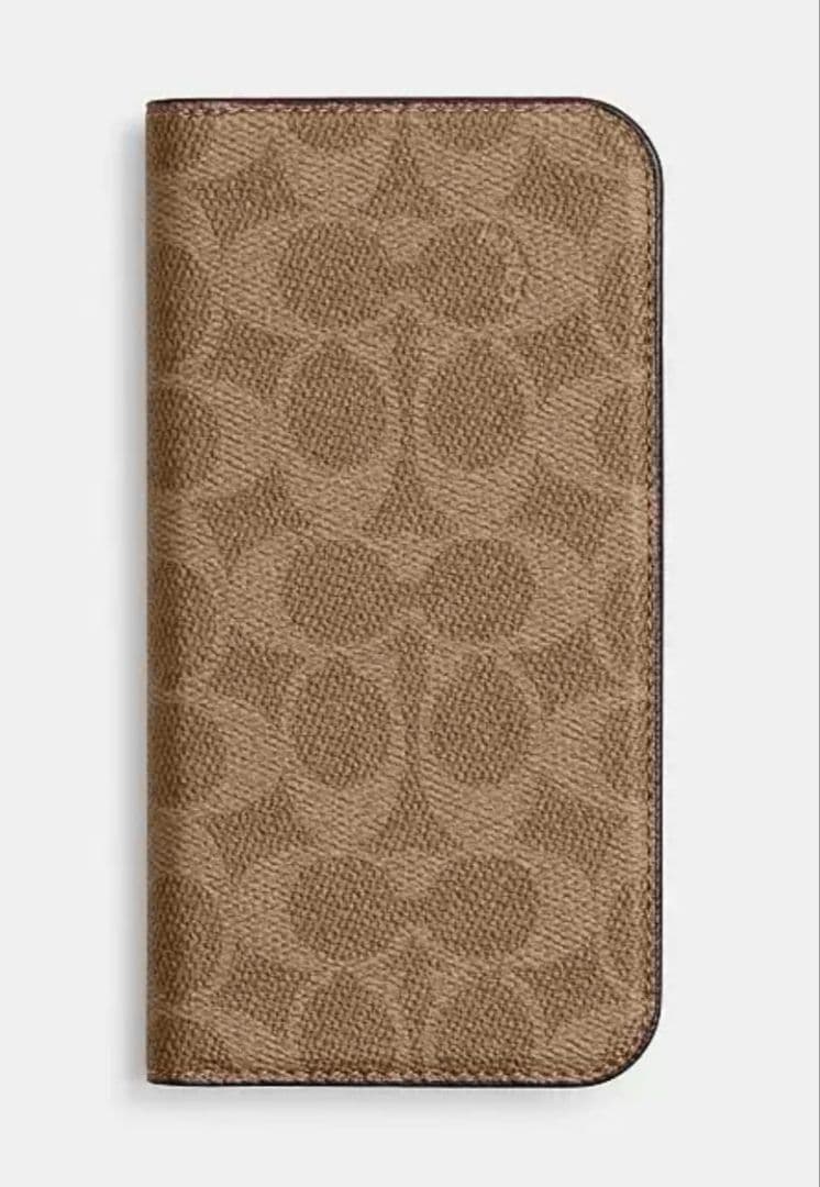 COACH iPhone 16 フォリオ・ジグネチャー・キャッシュケース