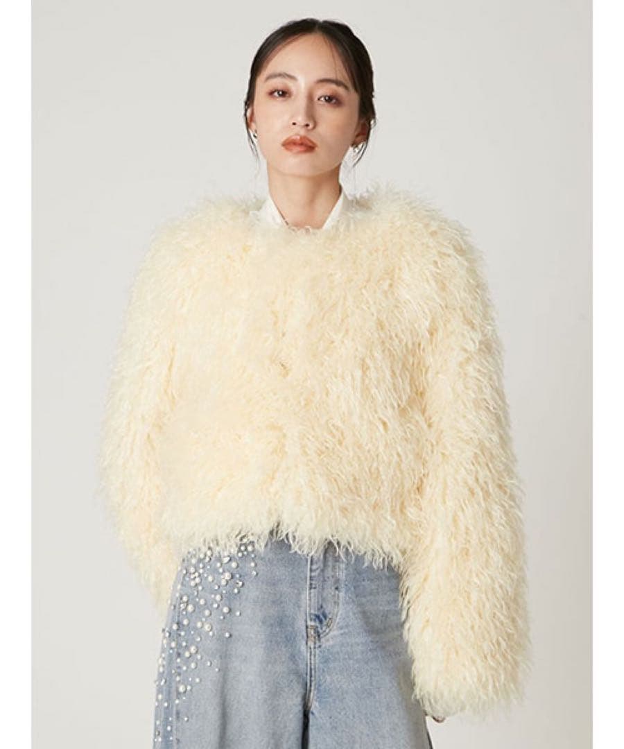 【FRAY I.D】ECOPELショートファーコート【美品/ショッパータグ同封】