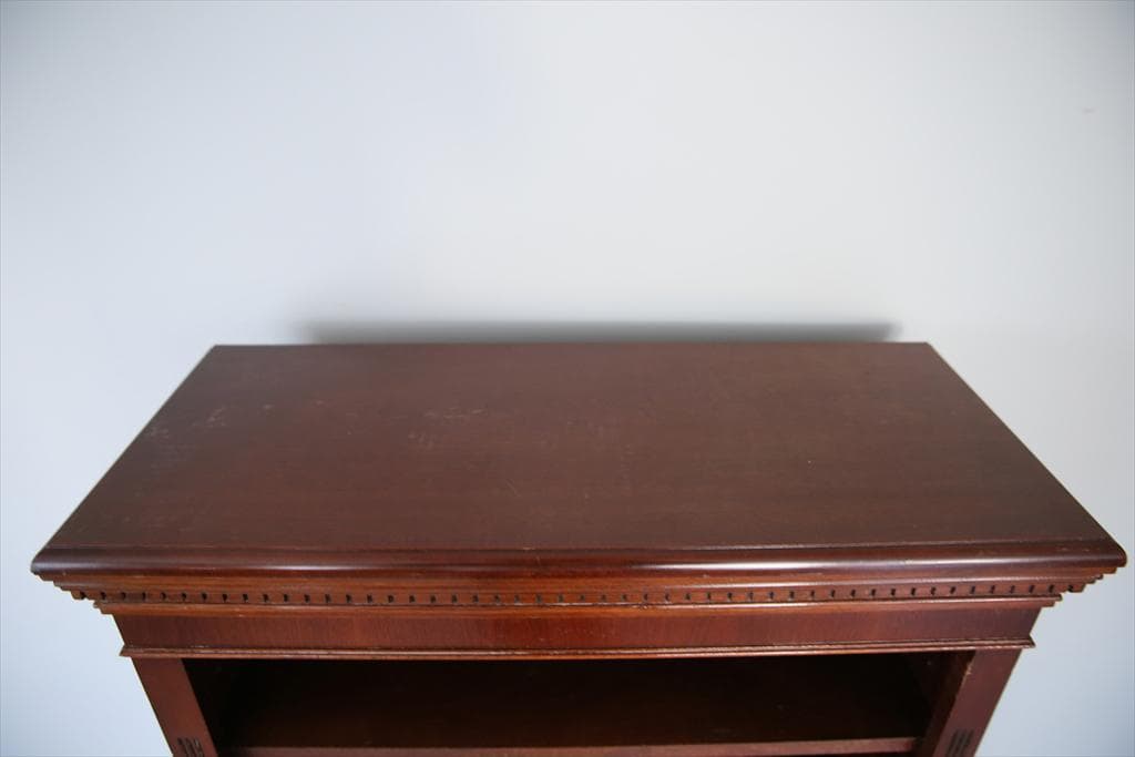 英国アンティーク木製ブックシェルフ/本棚/オープンラック/飾り棚(89-99)