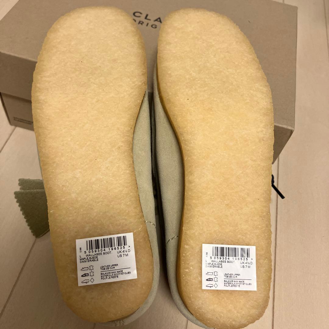 新品 クラークス CLARKS Wallabee Boot 23.5 ベージュ