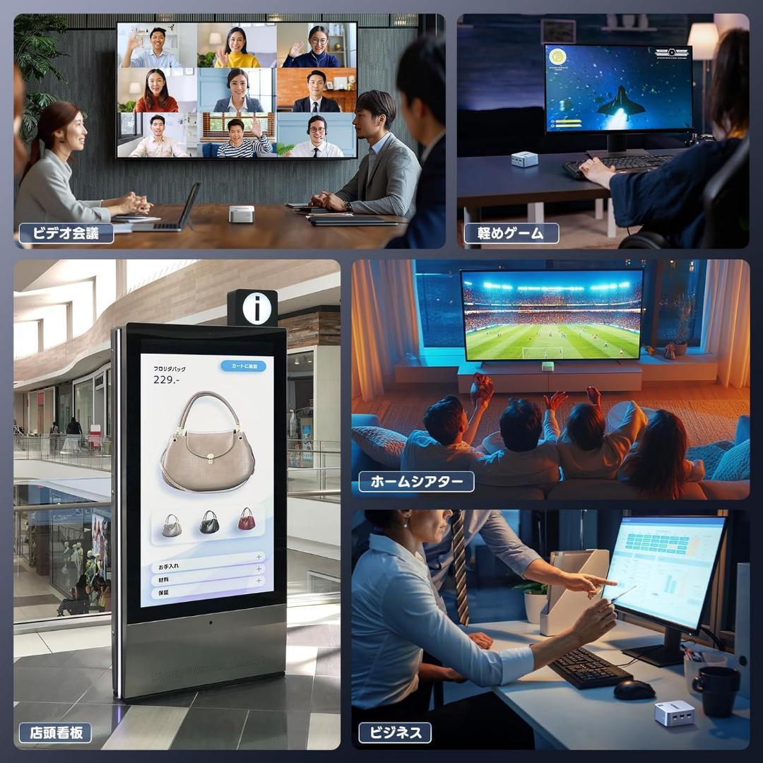 ❣️新品❣️ミニpc n100 mini pc 高速動作 12GB DDR5