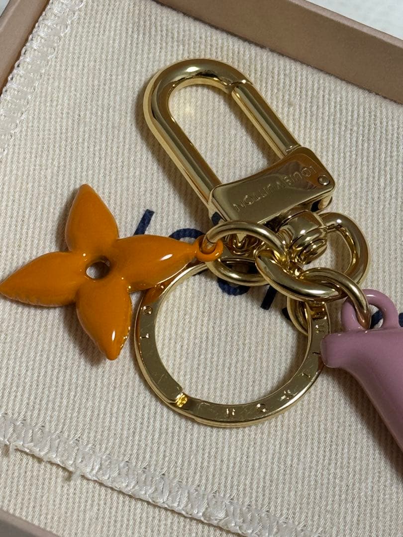 ルイヴィトン キーホルダー LV ポップ フラワー