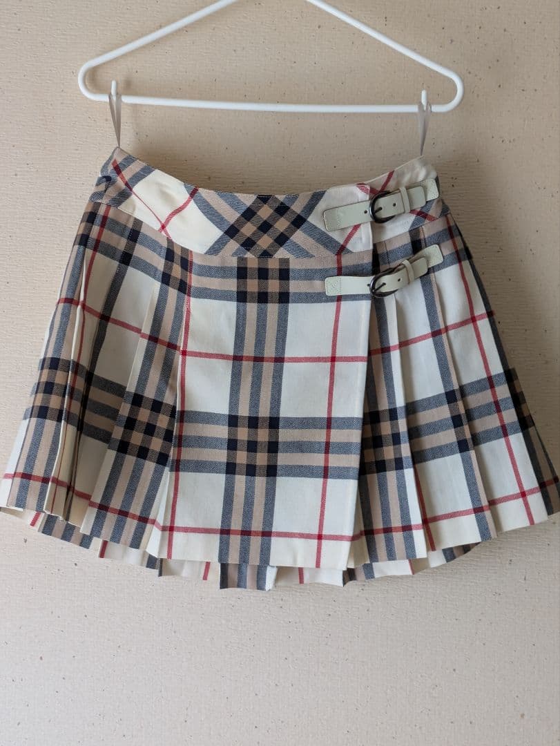 BURBERRY BLUE LABEL ノバチェック　ラップスカート 着用1回