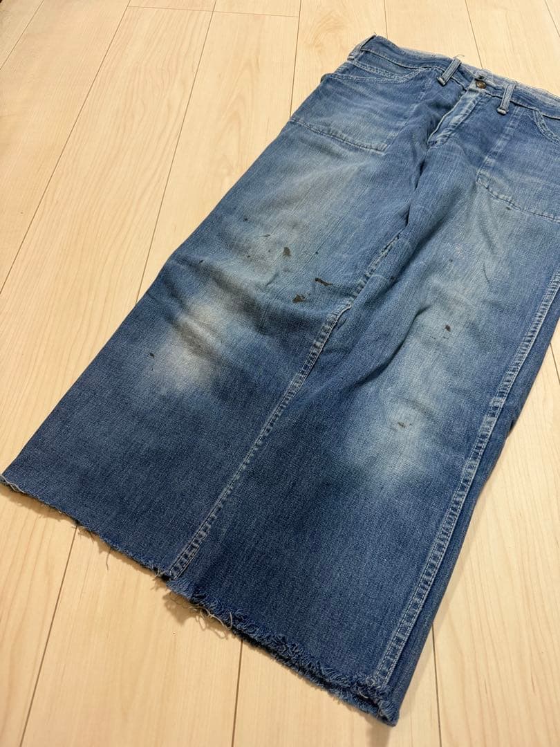 50s–60s デニム ベイカーパンツ／ペインターパンツ