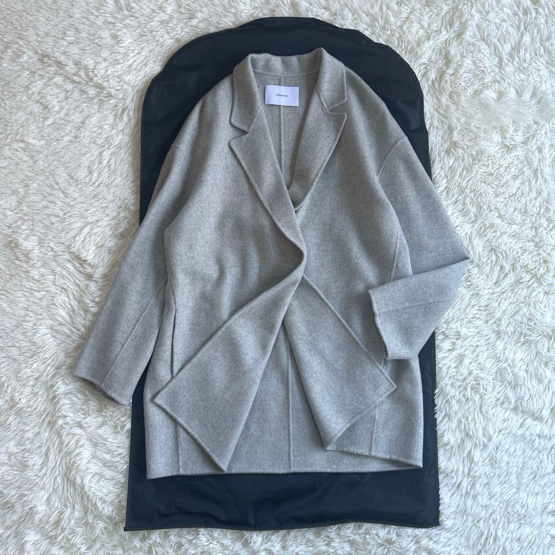 美品✨人気色 フレームワーク リバーショートコート ダブルファイス 近年