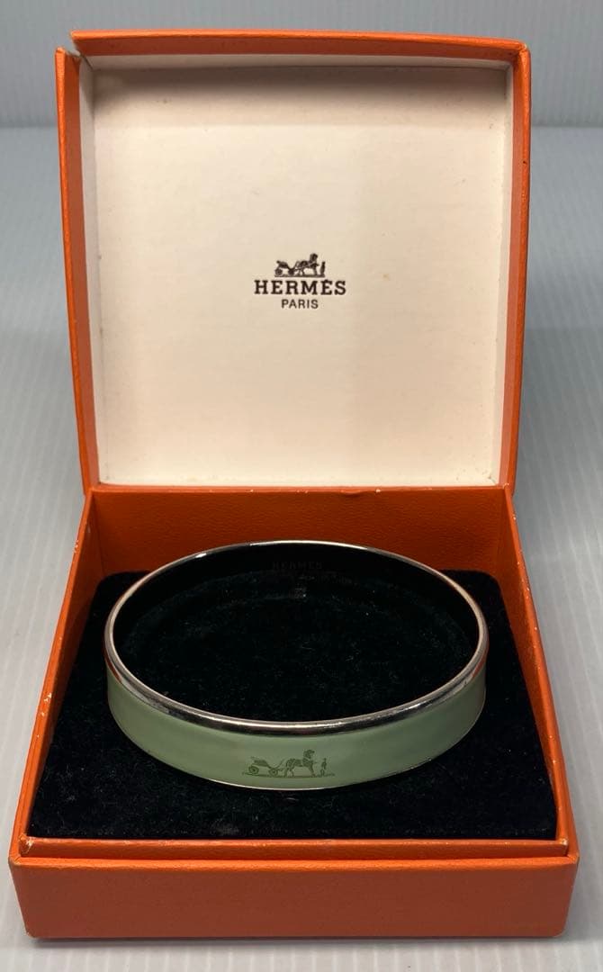 【HERMES/エルメス】バングル　エマイユPM カレーシュ　箱付　Ø 70