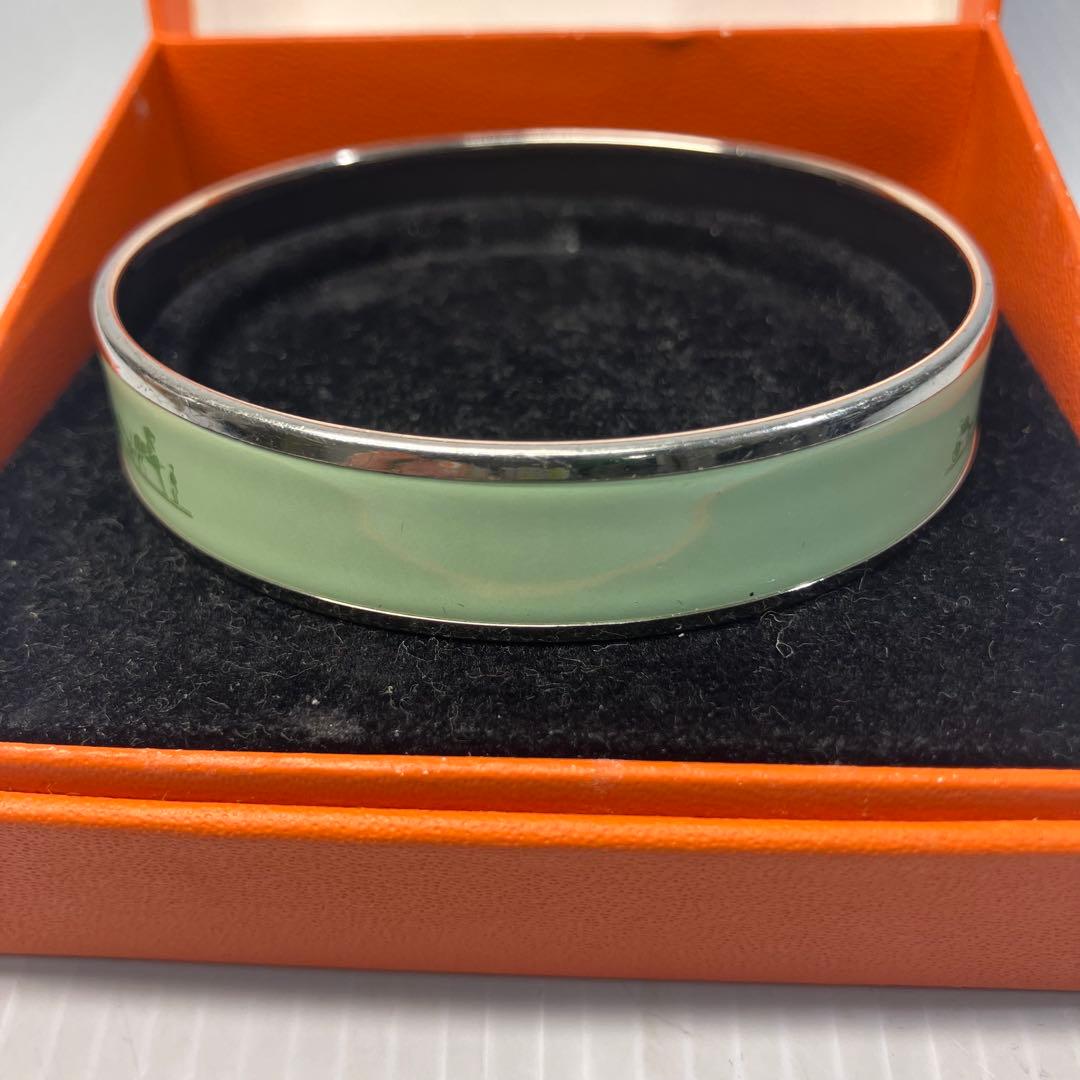 【HERMES/エルメス】バングル　エマイユPM カレーシュ　箱付　Ø 70