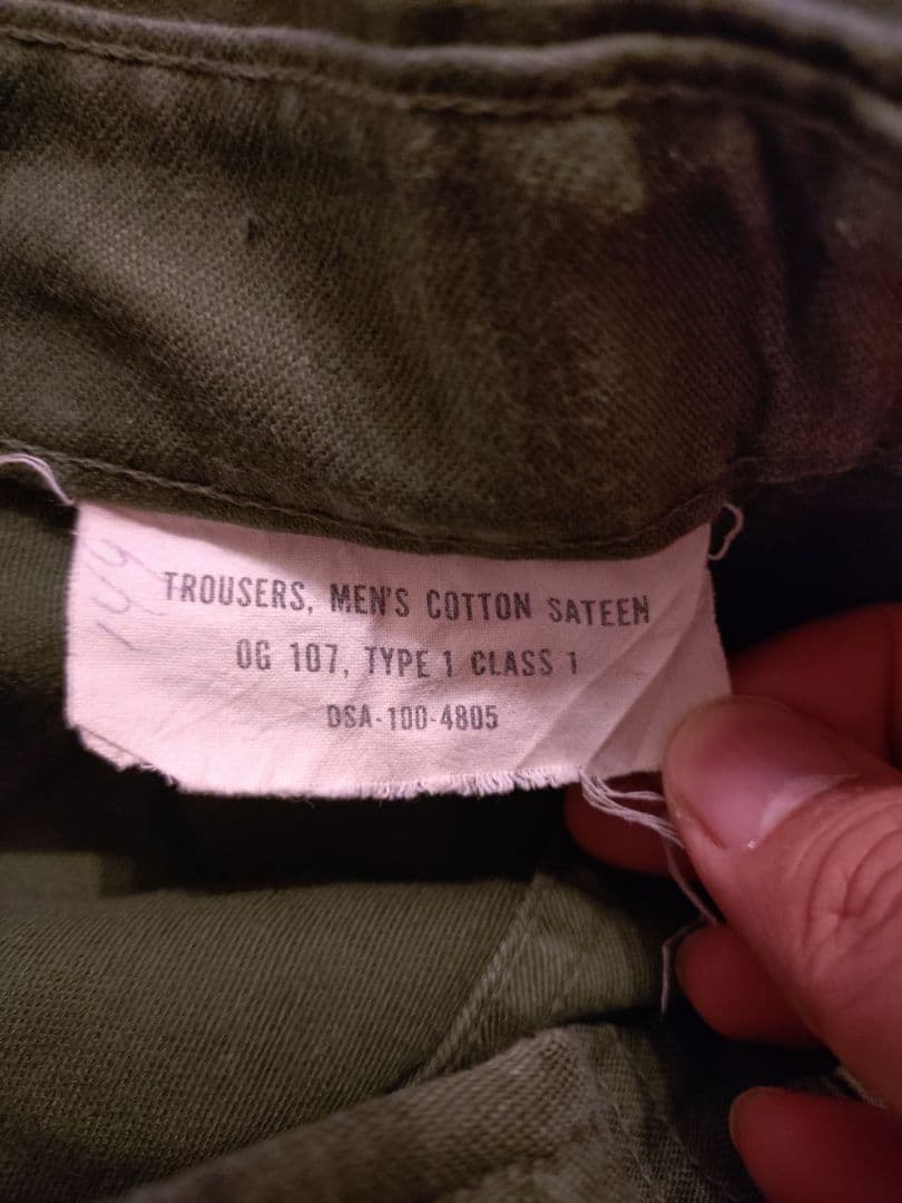 ビンテージ 古着 60's U.S.ARMY ベイカーパンツ W38