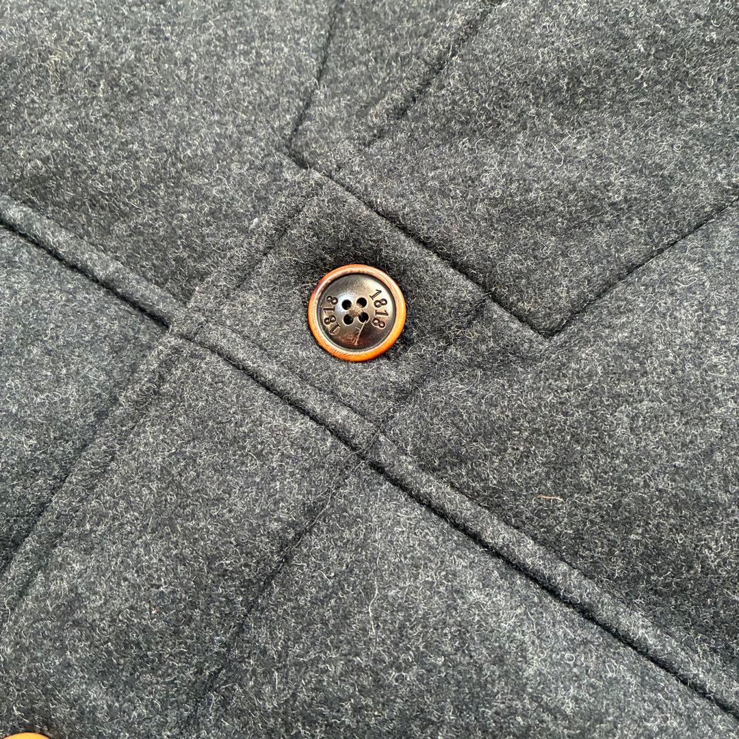 Brooks Brothers ウールベスト　チャコールグレー　中綿　チェック柄