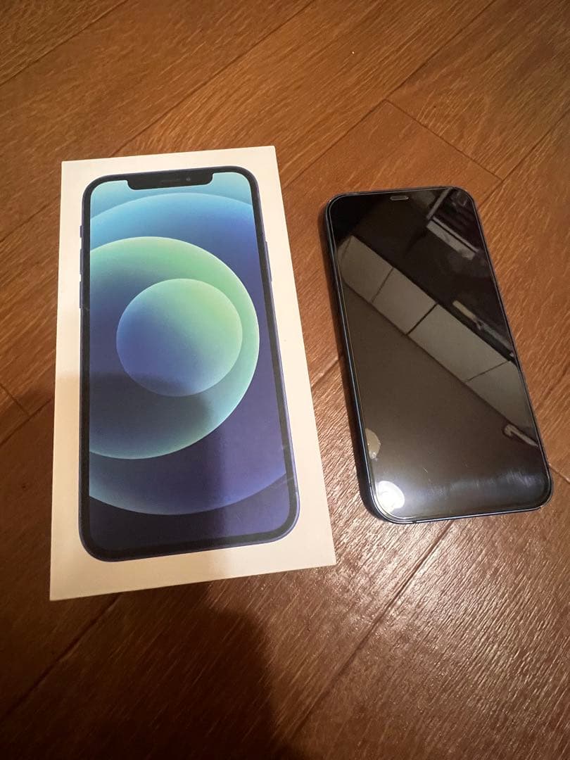 iPhone12 128GB ブルー　箱あり