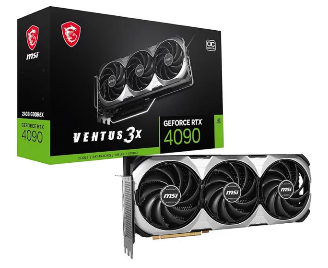 【美品】MSI RTX4090 VENTUS 3X E 24G OC GPU