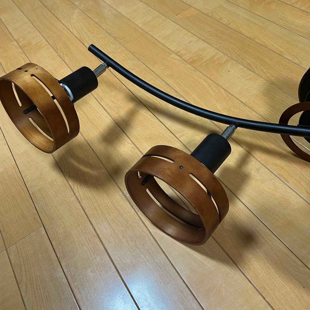 インターフォルム LT-5271 シーリングライト 4灯 ウッド×ブラック