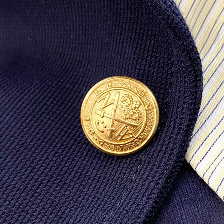 Deuxieme Classe 金ボタン ラッチニット チビ紺ブレ 38