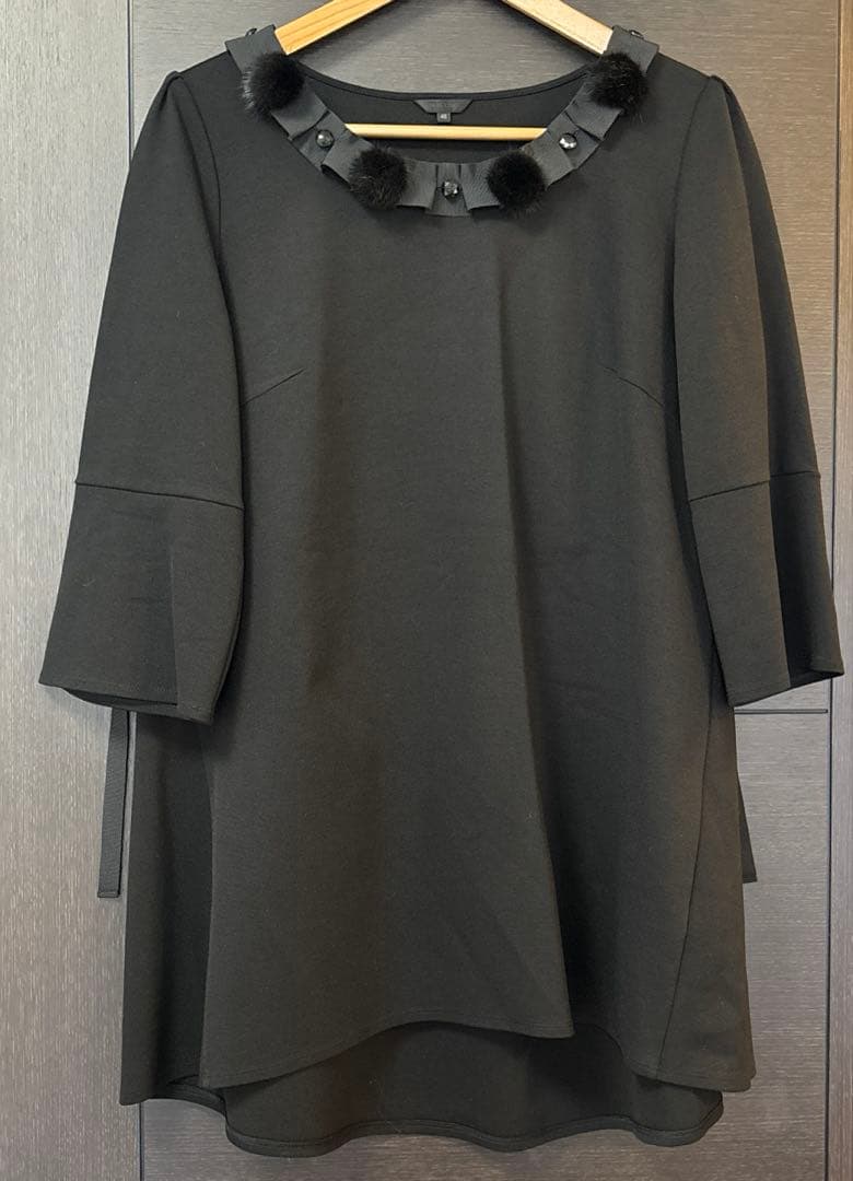 トゥービーシック　大きいサイズ　ミンクファーチュニック（2way）