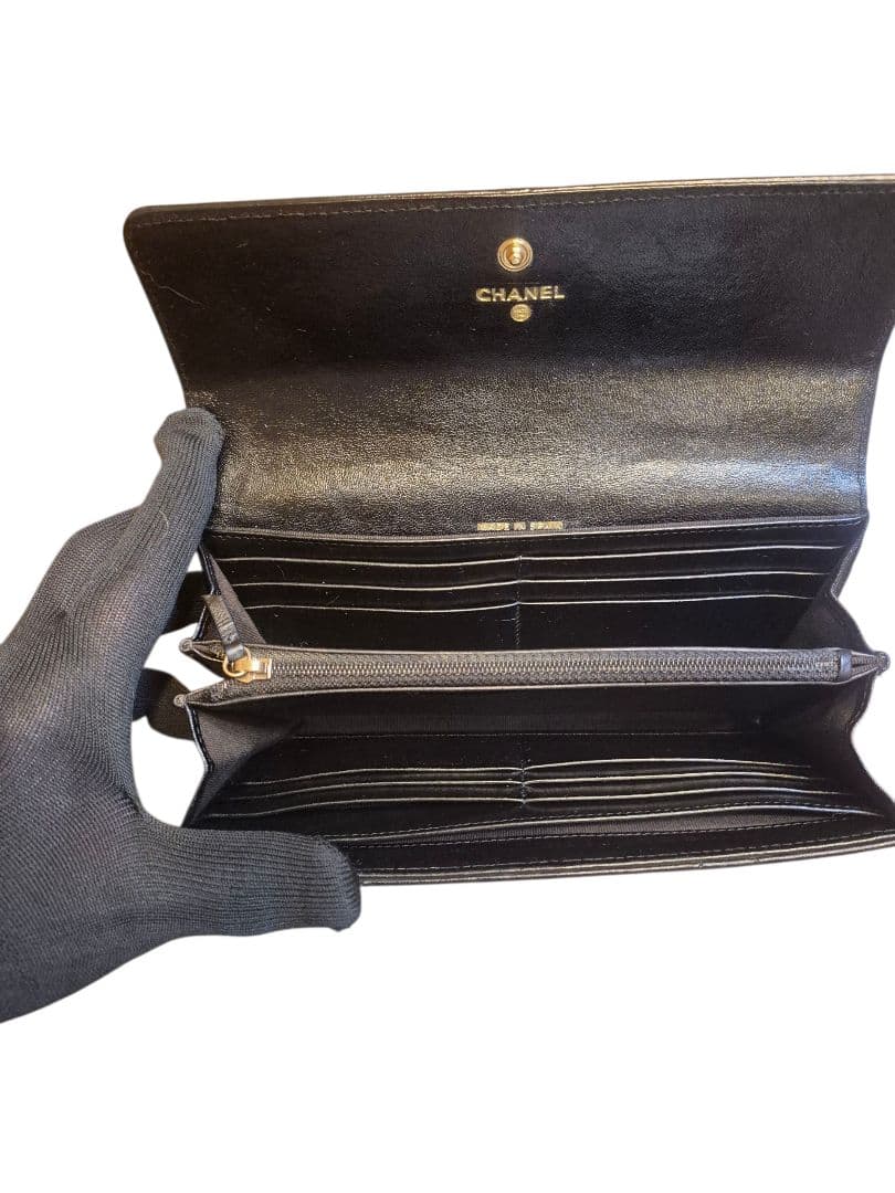 CHANEL　シャネル　ディズヌフ　マトラッセ　ラムスキン　ロングフラップ