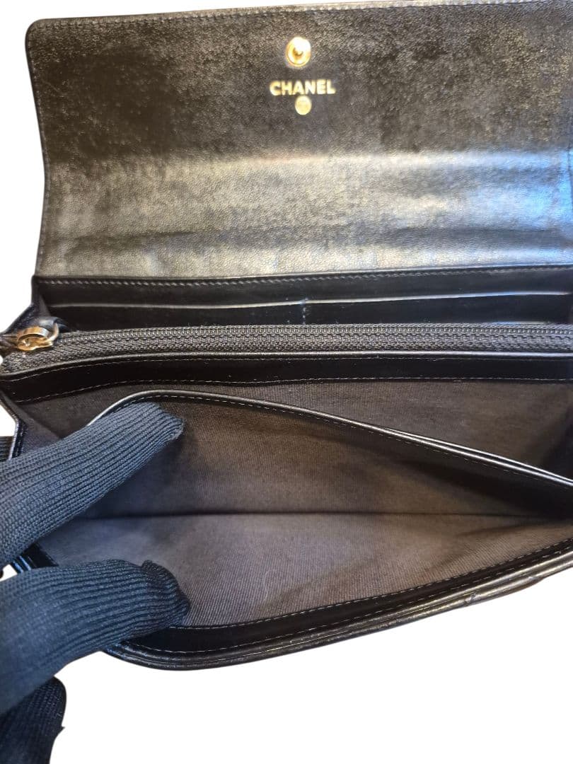 CHANEL　シャネル　ディズヌフ　マトラッセ　ラムスキン　ロングフラップ