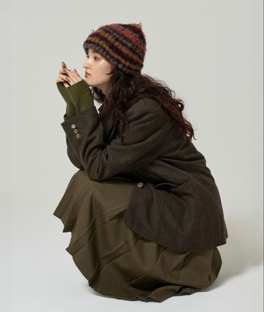 TINA:JOJUN ウールミックスチェックジャケッ 卜