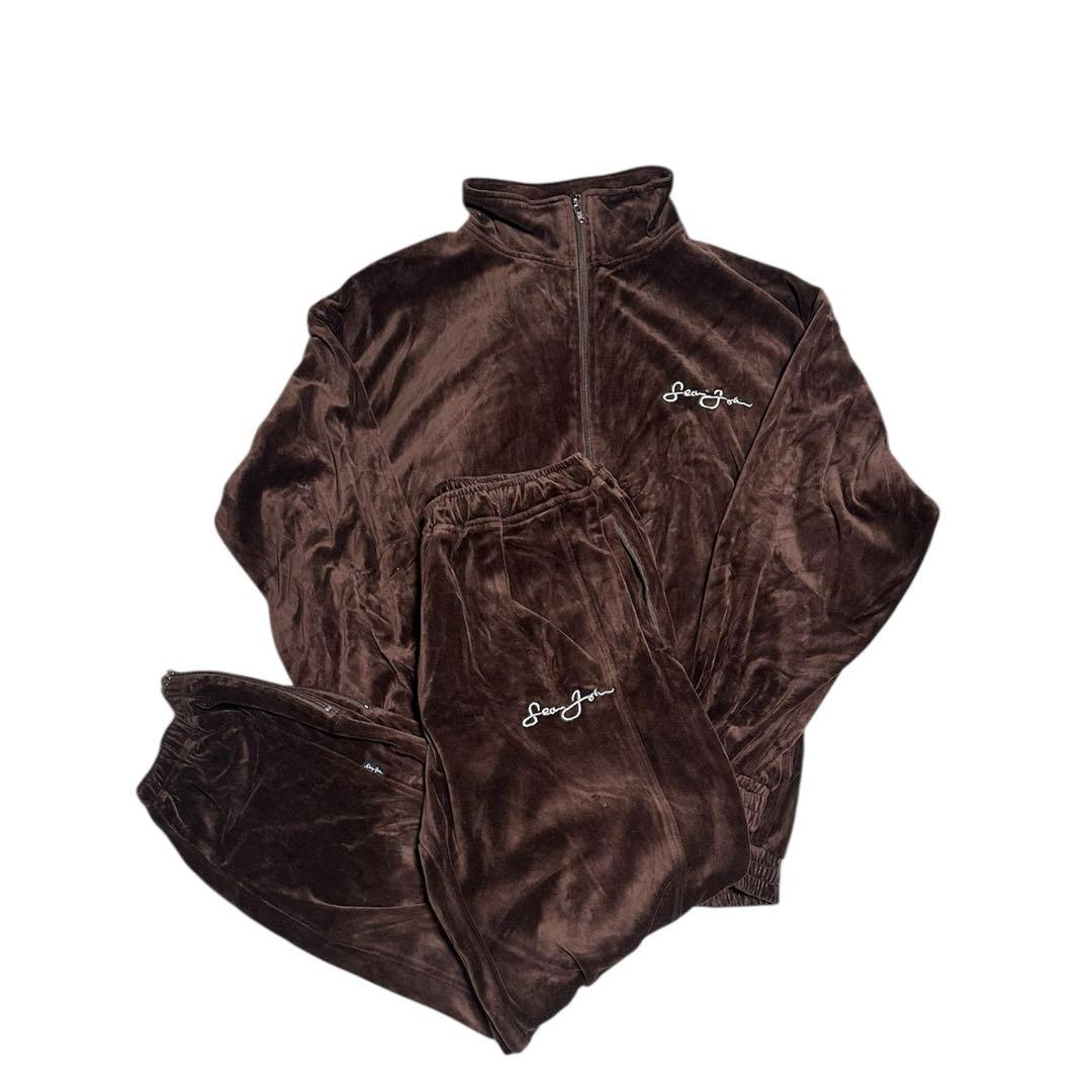 ショーンジョン ベロア セットアップ ブラウン bboy fubu ロカウェア