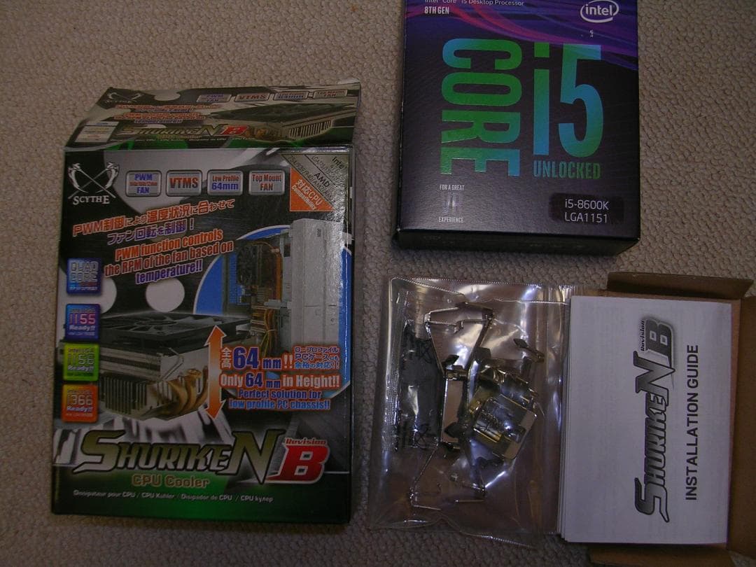 第8世代 Core-i5 8600K 搭載デスクトップPC ゲーム本格拡張可