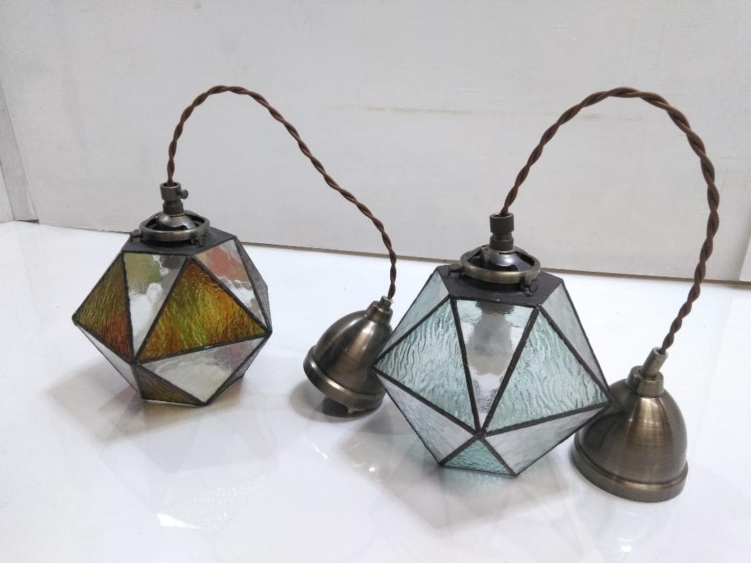 2個セット インターフォルム ペンダントライト マリーズ ハンドメイド◇