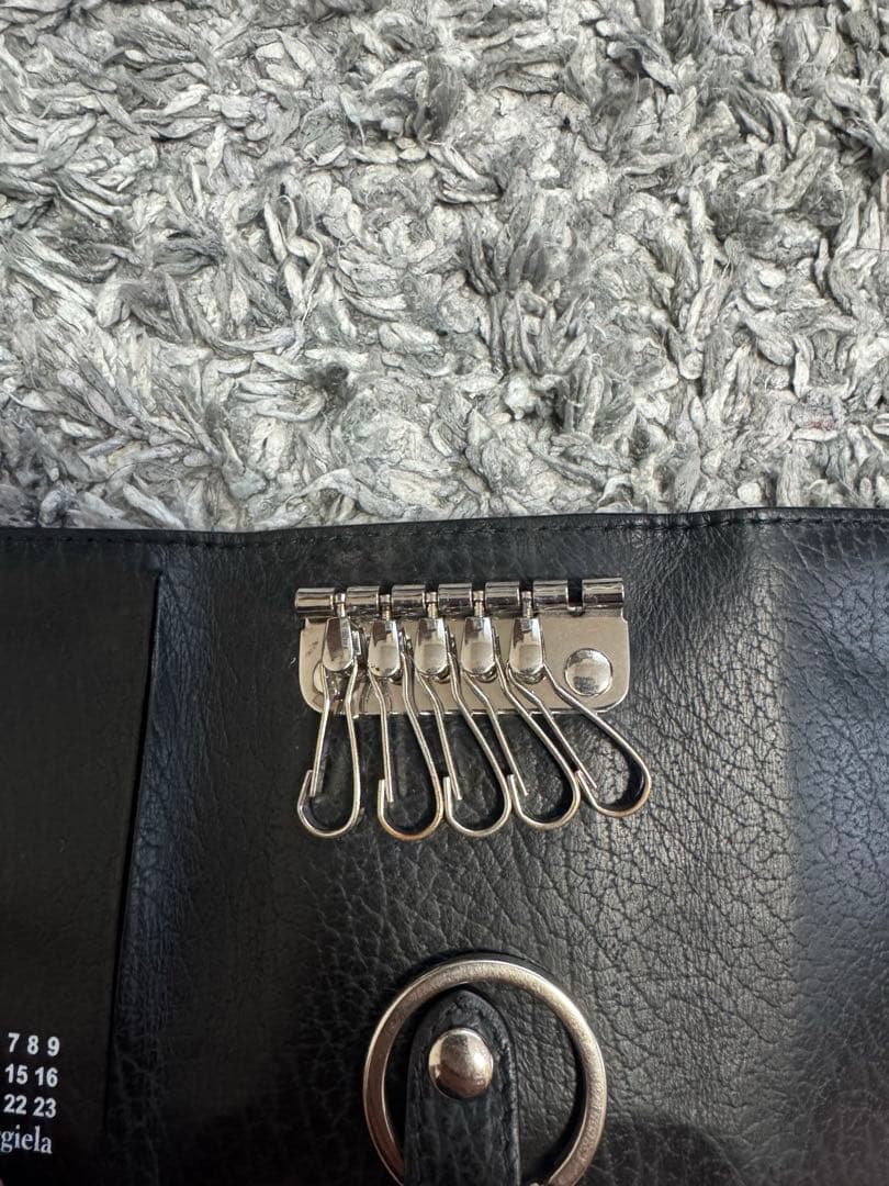 Maison Margiela ブラックレザーキーケース