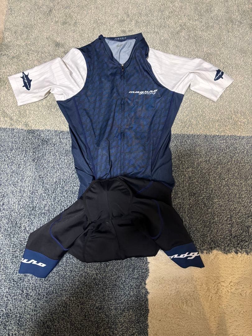 SUNVOLT サイクルジャージ ネイビー/ホワイト