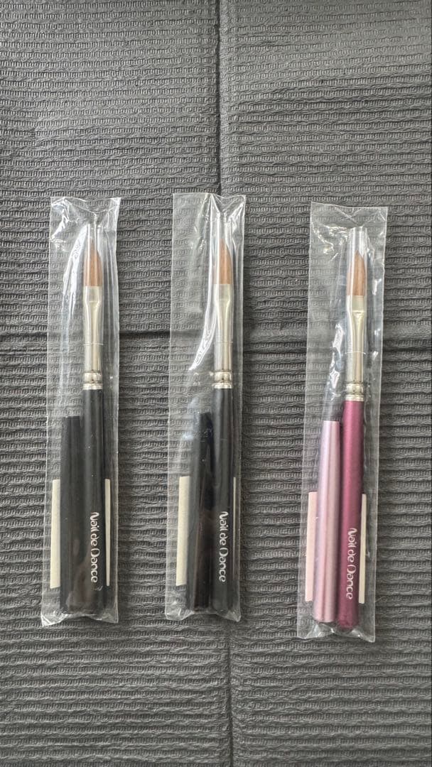 Nail de Dance ネイルデダンス フラット筆 3本セット