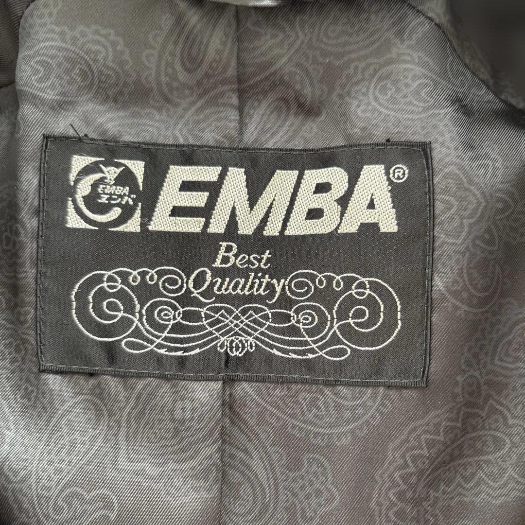 高級 EMBA エンバ ミンクファーコート リアルファー ダークブラウン F
