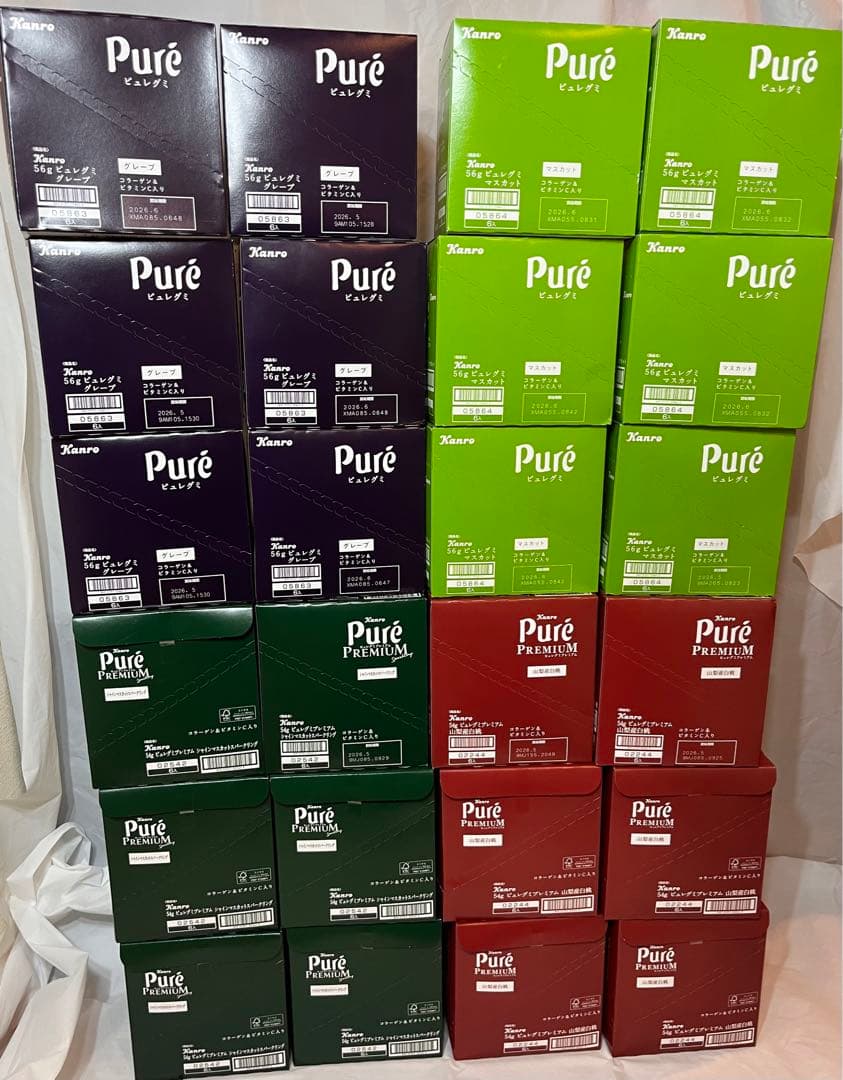 ちび ピュレグミ　4種　24箱セット