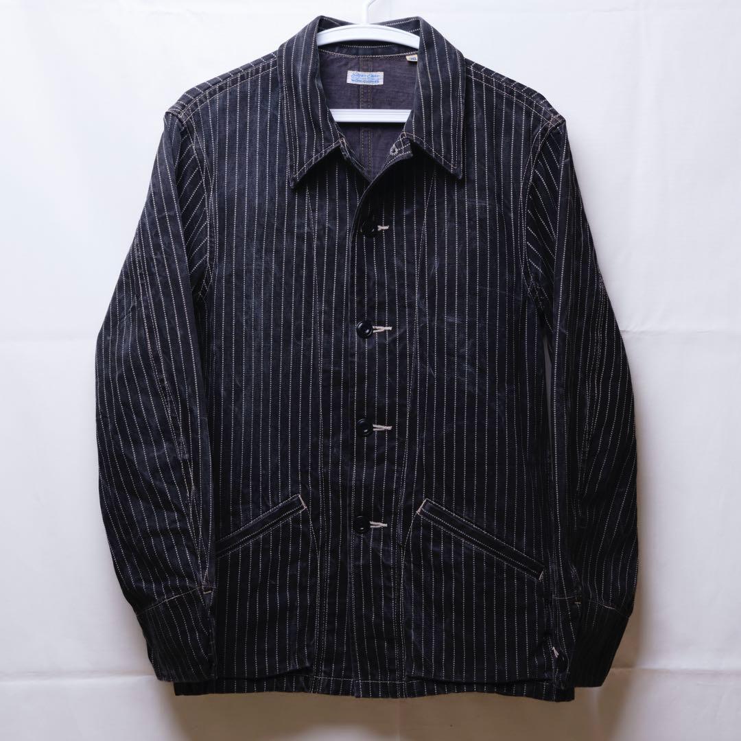 Sugar Cane ダークネイビー ストライプ カバーオール サイズ38