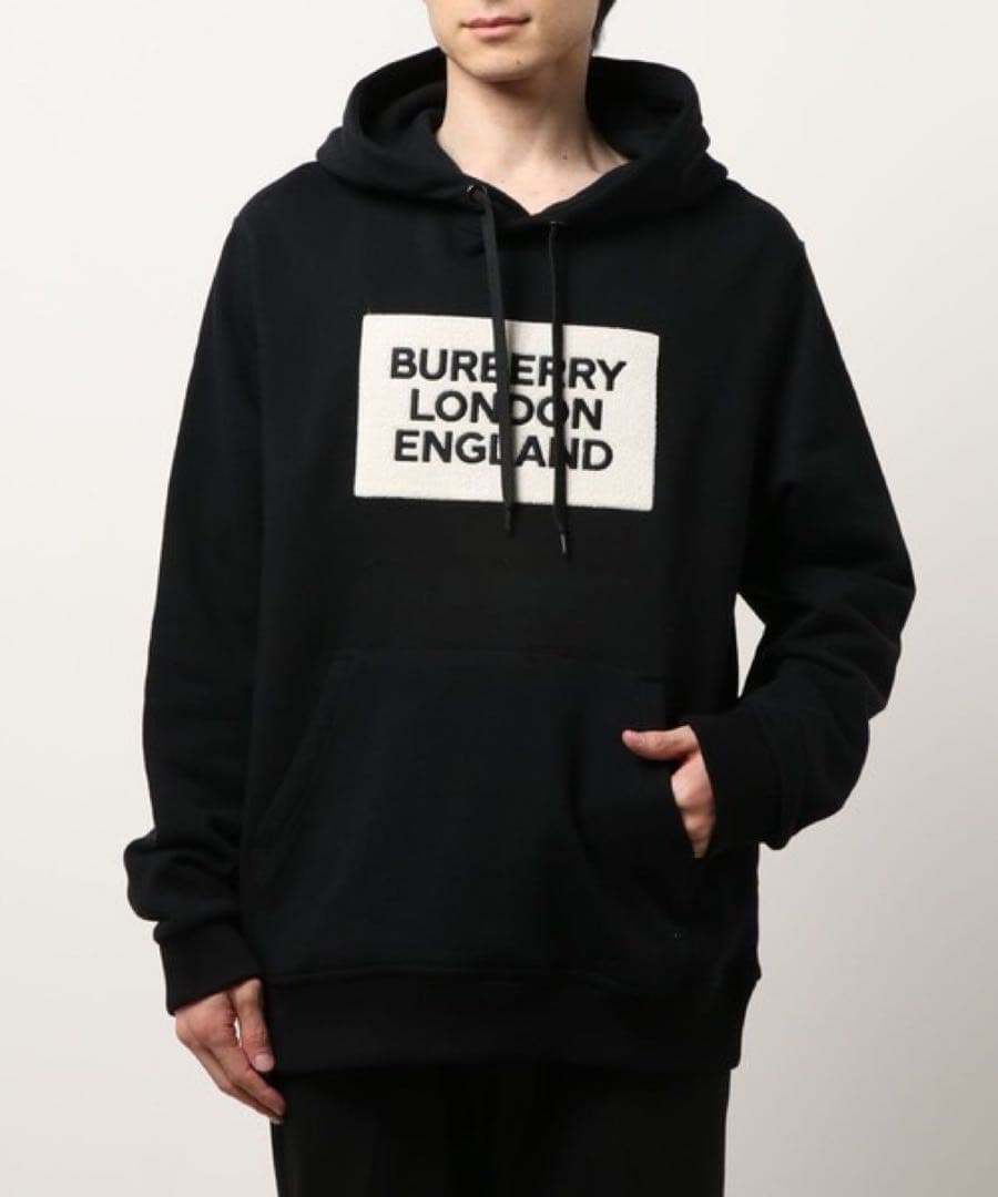 BURBERRY ブラック フーディ