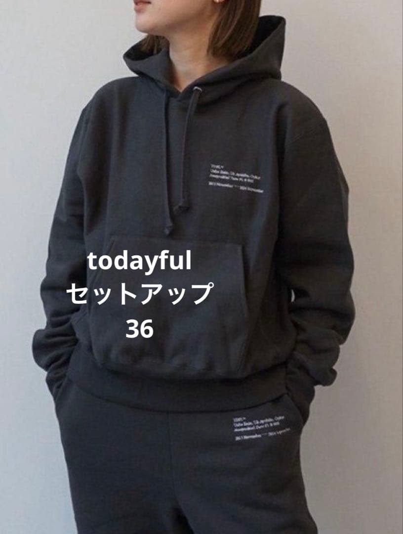 todayful セットアップ　スウェット　Useful Sweat Parka