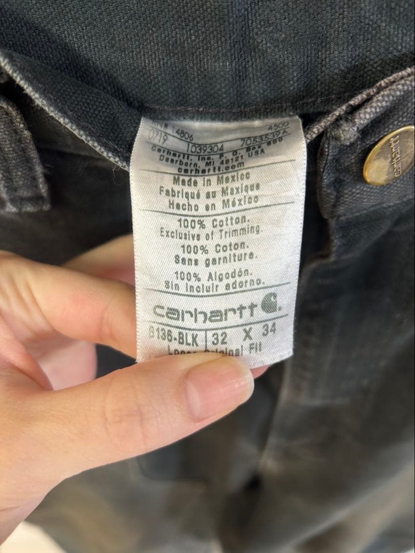 s*n様 カーハート　ダブルニー　ブラック　鬼フェード　19年　32×34