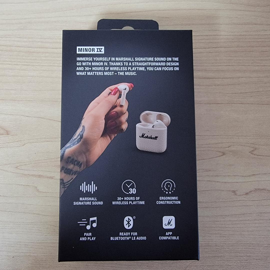 【ほぼ新品】Marshall MINOR IV Cream