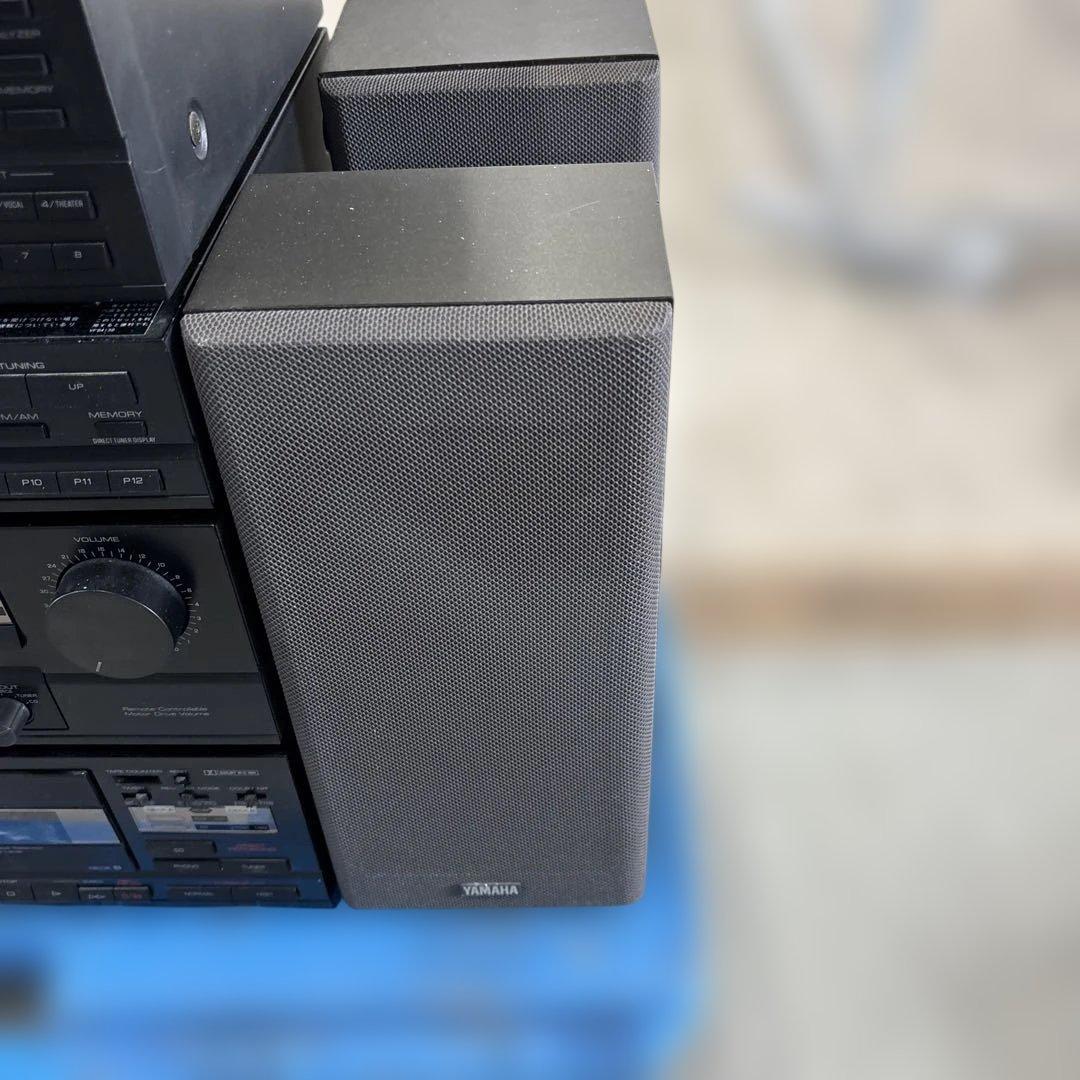 YAMAHA CD カセットテープ コンポ サラウンド機能付き 通電OK