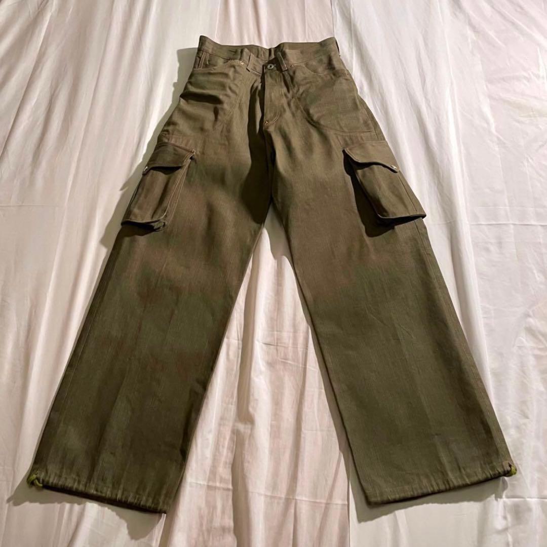完売品 TOMWORKS GREEN WORK PANTS sugarhill