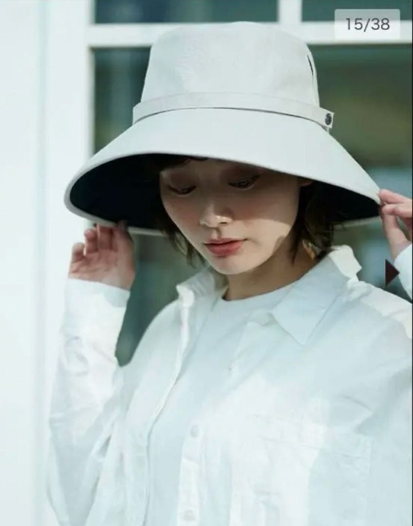 サンバリア100 ウインドハットアイボリーMサイズ